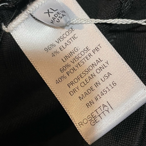 ROSETTA GETTY Top Women’s XL Banded Off Shoulder Minimal Black Body Con New $620 - Picture 10 of 11